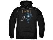Trevco The Hobbit Light Adult Pull Over Hoodie Black Large