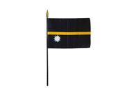 Annin Flagmakers 213869 4 x 6 in. Eb Nauru Mounted 12 Pack