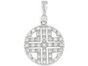 Doma Jewellery SSPZ029 S Sterling Silver Pendant With CZ