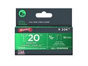 Arrow Fastener 206 0.38 in. Flat Crown Staples For T2025