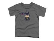 Trevco Batman Cute Batman Short Sleeve Toddler Tee Charcoal Large 4T