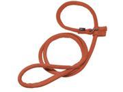 Dogline M8052 4 60 L x 0.38 W in. Comfort Microfiber Round Slip Lead Orange