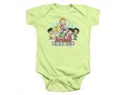 Archie Babies The Gang Infant Snapsuit Soft Green Small 6 Mos