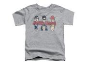Trevco Dc Justice Lineup Short Sleeve Toddler Tee Athletic Heather Large 4T