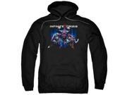 Trevco Infinite Crisis Ic Super Adult Pull Over Hoodie Black Small