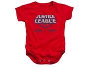 Trevco Jla Here I Come Infant Snapsuit Red Small 6 months