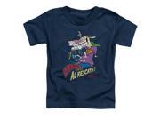 Trevco Cow Chicken Super Cow Short Sleeve Toddler Tee Navy Medium 3T