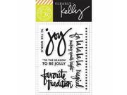 Hero Arts HA CL891 Kelly Purkey Clear Stamps 3 x 4 in. Fa La La La La