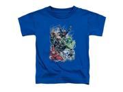 Trevco Jla Justice League No.1 Short Sleeve Toddler Tee Royal Large 4T