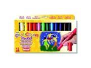 Jack Richeson Playcolor Water Soluble Easy To Use Thin Pocket Solid Tempera Paint Stick Set 12