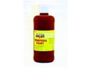 School Smart Non Toxic Multi Purpose Liquid Tempera Paint 1 Pint Brown