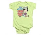 Archie Babies Snack Time Infant Snapsuit Soft Green Large 18 Mos