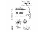Stampers Anonymous SCS136 Studio 490 Cling Stamps 7 x 8.5 in. Flowers For Art