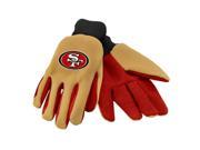 Forever Collectibles 74205 San Francisco 49ers Colored Palm Sport Utility Gloves