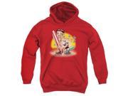 Trevco Boop Surf Youth Pull Over Hoodie Red Large