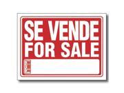 Bazic Products S 31 24 BAZIC 9 in. X 12 in. Se Vende Sign Case of 24