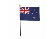 Annin Flagmakers 210100 4 x 6 in. Eb New Zealand Mounted 12 Pack