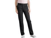 Dickies KP7719BK 17 Girls Stretch Slim Straight Pant Black 17