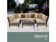 TKC Manhattan 7 Piece Outdoor Wicker Patio Furniture Set