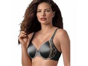 Black Nude Combo Bali One Smooth U Side Support Underwire Bra Size 42DD