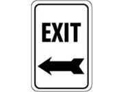 Olympia Sports SA205P 12 in. x 18 in. Sign Exit Left Arrow Reflective