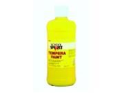 School Smart Non Toxic Multi Purpose Liquid Tempera Paint 1 Pint Yellow