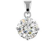 Doma Jewellery MAS09236 Sterling Silver Pendant with Micro Set CZ