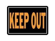 Hy Ko Products 807 10 x 14 in. Aluminium Keep Out Sign