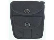 Fox Outdoor 40 86 BLACK Canvas Two Pocket Pouch Black
