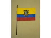 Annin Flagmakers 210679 8 x 12 in. Eb Ecuador Mounted