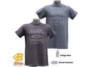 Brickels Racing Collectibles Built Ford Tough Distressed Look Tee DENIM HEATHER LARGE BDFMST125