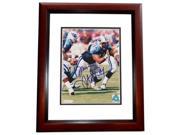 8 x 10 in. Bruce Matthews Autographed Tennessee Titans Photo Mahogany Custom Frame