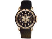 Frontier 54EMT Silicon Strap Brass Case Catalog Watch with Black Dial