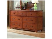 Bolton Furniture 8420700 Woodridge 7 Drawer Dresser Chestnut