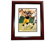 8 x 10 in. Mark Chmura Autographed Green Bay Packers Photo Mahogany Custom Frame