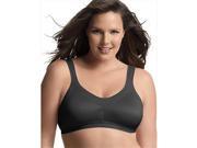 Playtex 18 Hour 4159 Active Lifestyle Wirefree Bra Size 36D Black