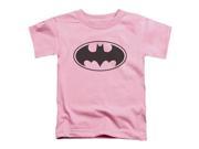 Trevco Batman Black Bat Short Sleeve Toddler Tee Pink Medium 3T