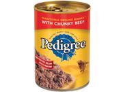 Pedigree 10115000 13.2 oz. Chunky Chopped Beef Dog Food Pack Of 24