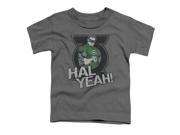 Trevco Green Lantern Hal Yeah Short Sleeve Toddler Tee Charcoal Large 4T