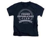 Trevco Family Ties Young Republicans Club Short Sleeve Juvenile 18 1 Tee Navy Medium 5 6