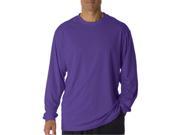 Badger 4104 Adult B Core Long Sleeve Performance T Shirt Purple Medium