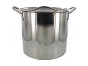 Bradshaw 06180 8 Quart Brushed Stainless Steel Stock Pot