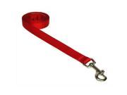 Sassy Dog Wear SOLID RED XS L 4 ft. Nylon Webbing Dog Leash Red Extra Small