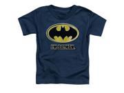 Trevco Batman I Am Batman Short Sleeve Toddler Tee Navy Medium 3T