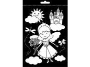 Darice 151592 Color In Velvet Poster 6 in. x 9 in. Princess