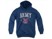 Army Arch Youth Pull Over Hoodie Navy Large
