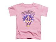 Trevco Dc Star Crossed Short Sleeve Toddler Tee Pink Large 4T