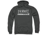 Trevco Hobbit Walking Logo Adult Pull Over Hoodie Charcoal XL