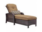 Hanover STRATHCHSTAN Strathmere Allure Woven Chaise Lounge Chair Tan
