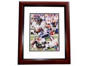 8 x 10 in. Jamal Lewis Autographed Baltimore Ravens Photo Mahogany Custom Frame